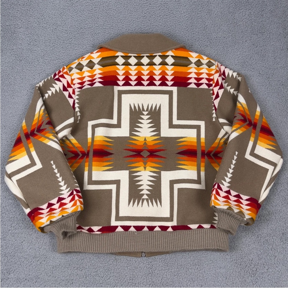 Pendleton Chief Joseph Geometric Patterned Zip-Up… - image 3